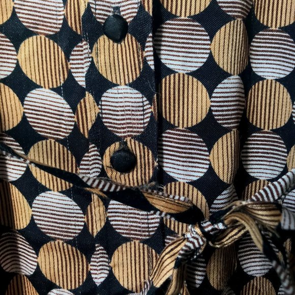 Polka Dot Button-Down Blouse - Picture 2 of 4